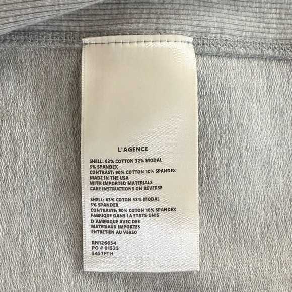 L'AGENCE Lizzy Lace Up Grey Hooded Poncho - Picture 15 of 16